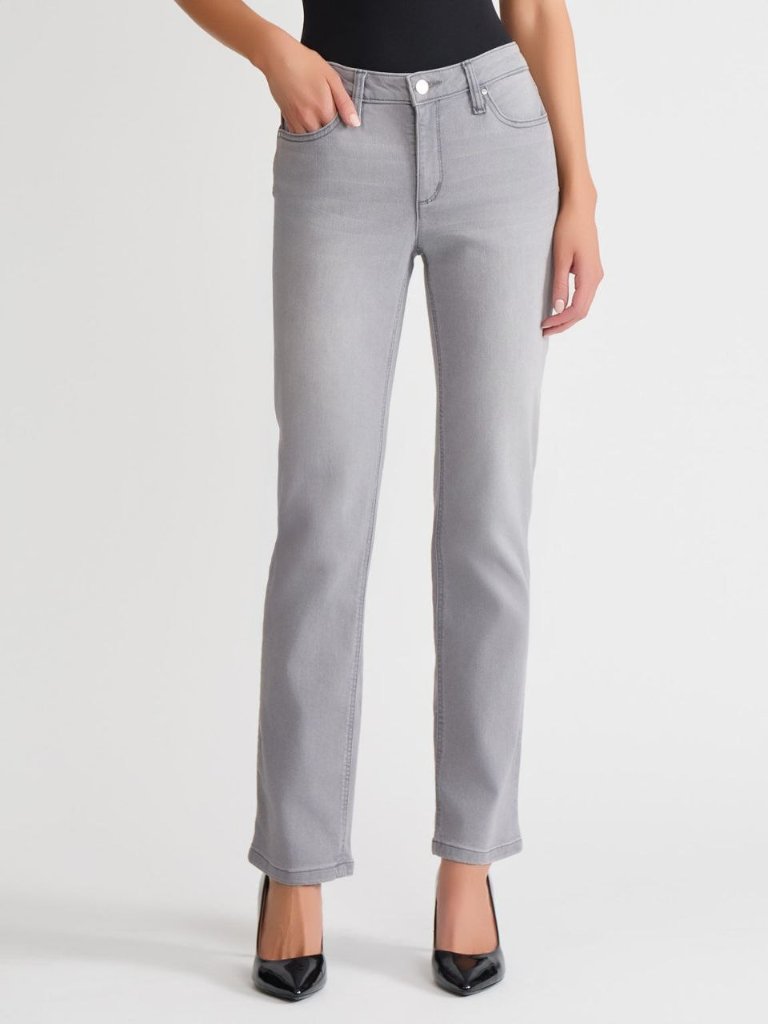 $69 Jones New York Lexington Straight Leg Jeans, Slater Wash Size 4